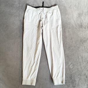 Lululemon Light Gray Adjustable Drawstring Activewear Jogger Pants Men's Size XL